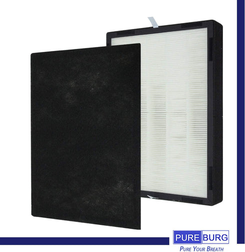 PUREBURG LP350 Replacement True HEPA Filter Set for LivePure LP-HF350 LP-PF900, Fits Aspen Series Air Purifiers