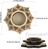 3 Pack 30-150mm Framendino, Wood Crystal Ball Stand Flower Mini Sphere Display Wooden Holder