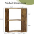 3-Tier Floating Corner Shelf, Floating Shelf for Wall, Floating Book Shelf for Living Room, Bedroom, Bathroom, Home