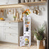 39.37 7.87 7.08 inch ShellKingdom Toilet Paper Holder Stand, Tall & Slim Bathroom Storage Cabinet, Freestanding Corner