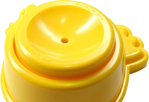 Seki Japan Egg Pierce, Hard Boiled Egg Peeler, Kawaii Chikin Shape, Yellow