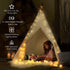 33 100 Star String Lights Plug in - ft LED Star Fairy String Lights with Remote and Timer, Waterproof for Bedroom Porch