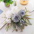 KIRIFLY Artificial Fake Flowers, Silk Flower Arrangements, Wedding Bouquets, Plastic Floral Centerpieces, Purple White
