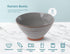 KooK Ramen Bowl Set of 2, Authentic Japanese Ramen Bowl with Chopsticks, Microwavable, Dishwasher Safe, 36 oz, Carbon