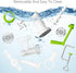 Cookies,Green(3 1, LHS Manual Meat Grinder, Heavy Duty Meat Mincer Sausage Stuffer,Hand Grinder with Stainless Steel