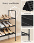 3-Tier Closet, ULSH043BH01 SONGMICS Shoe Rack, Shoe Storage for Hallway Slim and Space-Saving, Metal Frame, Non-Woven