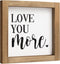 Love You More Sign, 6 Inch Wooden Romantic Valentines Day Gifts, Rustic
