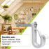 Dolibest 40 Pack Q-Hanger Hooks for Home Christmas Lights, String Light Hooks with Safety Buckle Design for Outdoor