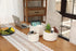 Cottonphant Set of 3 Stylish Round Woven Baskets with Lids - Elegant Storage Solution for Home Decor, Off White