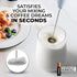 Zulay Kitchen Milk Frother Wand with 2 Duracell Batteries - Handheld Electric Milk Frother for Frappe, Matcha - Storm