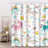 Emvency Shower Curtain - Kids Rainbow Blue Pattern Unicorns, Pink Baby Girl, Waterproof Polyester Fabric
