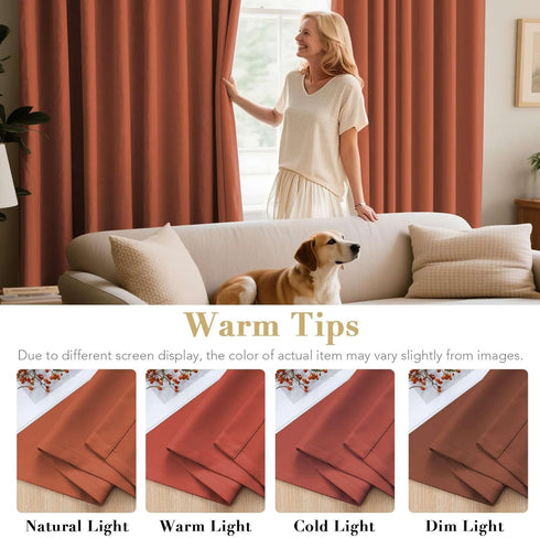 Curtains,Grommet 52 84 Inch Set 2 H.VERSAILTEX Holiday Decor Thermal Insulated Blackout Curtains for Bedroom Room
