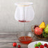 2 Pack White and Silver Jelly Strainer Stand with Bag Reusable Jelly Filter Bags for Straining Stainless Steel Sieve