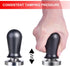 53mm Calibrated Espresso Tamper, Professional Coffee Tamper with Spring Loaded Anodized Aluminum Handle, Stainless