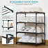 OLYREO Closet 4 Closet Stackable Small Shoe Rack for Tier, Sturdy Shoe Rack Organizer for Front Door Entrance