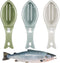 3 Pieces Fish Scale Remover Cleaner, Plastic Kitchen Scraper Graters Tool Fast Cleaning Kit