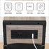 3-Tier BG412UBZ01 HOOBRO End Table with Charging Station, Small Side Table with Magazine Holder, Nightstand Bedside