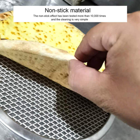Pizza Screen, 3PCS Aluminum Alloy Seamless Non Stick Mesh Net Baking Tray for Oven, BBQ