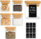 ComSaf Spice Jars with Labels 4 oz 6Pack, Small Spice Containers Starter