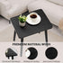 FORAOFUR Side Table, Modern Accent End Table with Wooden Legs, Easy to Assemble Mini Living Room Table for Sofa