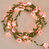 13ft 40 8 1 Pack Cherry Blossom Vine Lights LED Flower String Lights USB Plugin & Battery Operated Fairy Lights