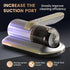 12KPa, PATO Mattress Vacuum Cleaner, Wireless Handheld Bed Vacuum Cleaner with UV-C Light, HEPA Filter and Ultrasonic
