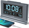 DreamSky Digital Alarm Clock, 5 Inch Large Display, Battery Backup, USB Charging Ports, 12/24H