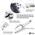 Stainless Steel Ice Scoop with Drain Holes - Heavy Duty, Dishwasher Safe, 6 Ounce Capacity to Reduce Dilution