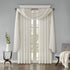 Madison Park Harper Sheer Curtain for Living Room, Lightweight Window Treatment 42" x 144", White