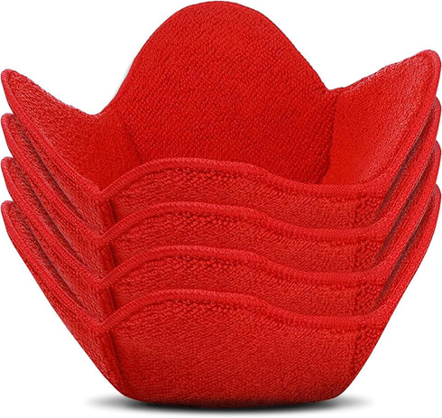Microwave Bowl Huggers Warmers Set of 4, Heat Resistant Food Warmer for Hot and Cold Bowls, Microwave Safe