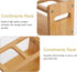 Wooden Spice Rack Organizer for Kitchen Countertop, Cabinet for Spice Bottles, Jars, Seasonings, Baking Supplies