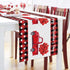 Valentine Table Runner, Red Black Buffalo Plaid Dresser Scarves with Heart Shape Balloon for Holiday Decor, 13x90inch