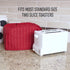 RITZ Premium Toaster Cover, Universal Two Slice, 11.25" x 5.75" x 7", Paprika, Quilted Polyester and Cotton