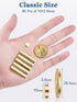 SMARTAKE 80 Pcs Refrigerator Magnets, 10x2.6mm Small Round Fridge Magnets, Multi-Use Premium Neodymium Office Magnets for Fridge, Whiteboard, Billboard in Home, Kitchen, Office and School (Gold)