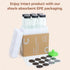 ComSaf 6Pcs 4oz Glass Spice Jars with Metal Lids, 21 Labels, Empty Containers, Square Spice Bottles for Kitchen.