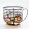 Extra-large K Cup Holders for Counter - Coffee Pod Storage Organizer, Large Capacity Black Wire Kup Storage