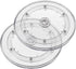 Jersvims 2Pcs 4 Inch Acrylic Turntable Platter, Transparent Round Rotating Organizer for Kitchen Pantry Cabinet