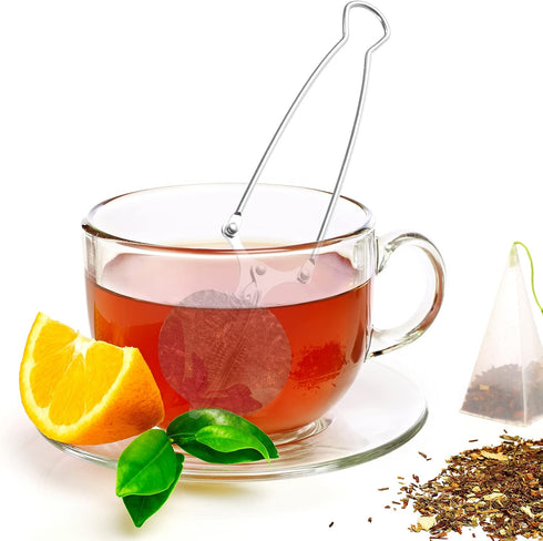 Exptolii 3 Pack Snap Ball Tea Strainer, Stainless Steel Tea Infuser Filter with Handle for Loose Leaf Tea, Spices