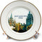 3D Rose The Salt Lake City LDS Temple Porcelain Plate, 8"