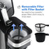 EHC111A 14Oz. Elite Gourmet Personal Single-Serve Compact Coffee Maker Brewer Includes Stainless Steel Interior Thermal