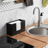 Countertop, Countertop Paper Towel Dispenser Wooden Bathroom Paper Towel Holder, Black Napkin Holder for Kitchen