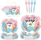 96PCS Whats The Scoop Plates and Napkins Party Supplies Whats The Scoop
