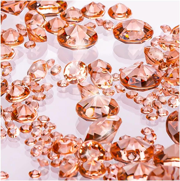 Luxury Rose Gold Party Decorations, Sparkling Confetti, Table Decor & Vase Filler for Elegant Wedding Centerpieces