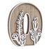 3D Layered Floral Wooden Letters for Wall Decor, 4.9" Name Sign for