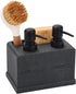 Kitchen Soap Dispenser Set,Hand and Dish Soap Dispenser,Sponge Caddy and Brush Holder