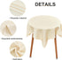 36x36 Inch Wolkemer Square Tablecloth Rustic Textured Polyester Tablecloths Washable Farmhouse Table Cover