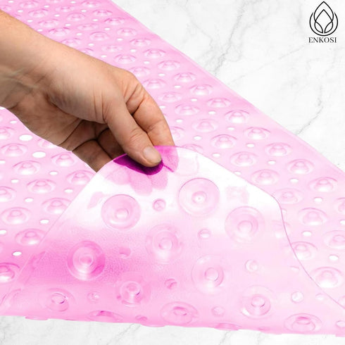 40 16 Inch (40x16 1-Pack) ENKOSI Bath Mat - Large Non Slip Bathtub & Shower Mat - Extra Long x Bathroom Mats for Tub