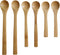 Small Bamboo Spoons Set, Six Multi-size Soup Spoons, Mini Teaspoons for Coffee, Tea, Jam, Herbs, Salts, Desserts