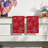 4th 18x26 Inch Set 2 Artoid Mode Red Stars Firework America Patriotic of July Kitchen Towels Dish Towels, Memorial Day