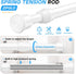 2 Pcs Spring Tension Rod, Adjustable 17-28 Inches, No Drilling Small Tension Rod for Windows and Lockers